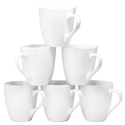 Coffee Mug Set Set of 6 Large-sized 16 Ounce Ceramic Coffee Mugs Restaurant Coffee Mugs