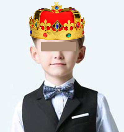 Birthday King Crown and Sash for Boy, Birthday Boy Prince Crown Sash and Pin for Boy, Its