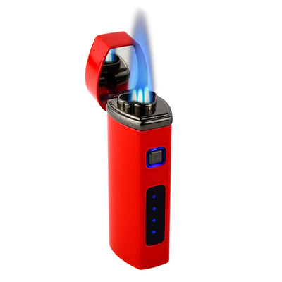 Torch Lighter Triple Jet Flame, Refillable Butane Electronic Ignition Lighter With 3