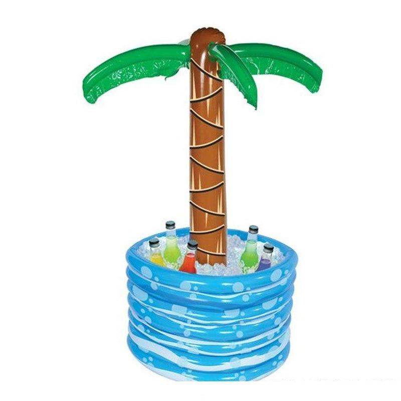 Kicko Inflatable Palm Tree Water Cooler - 1 Piece - 48 Inch Large Buffet Party Accessory