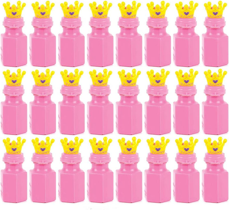 Kicko 3 Inch Princess Crown Bubble Bottle - 24 Pieces of Blob Holders - for Novelty Toys