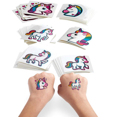 Kicko Unicorn Tattoos - 72 Pack - 2 Inch - for Kids, Party Favors, Stocking Stuffers