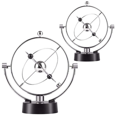 Kicko Kinetic Orbital Perpetual Motion Desk Toy - 2 Pack, 7 Inch - for Home, School