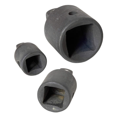 Katzco Impact Adapter and Reducer Set - 3 Pieces - Durable Impact Socket - for Home