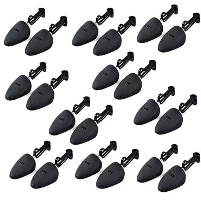 NOA 10 Pairs Form Plastic Shoe Tree for Men with Adjustable Length and Shoe Stretcher