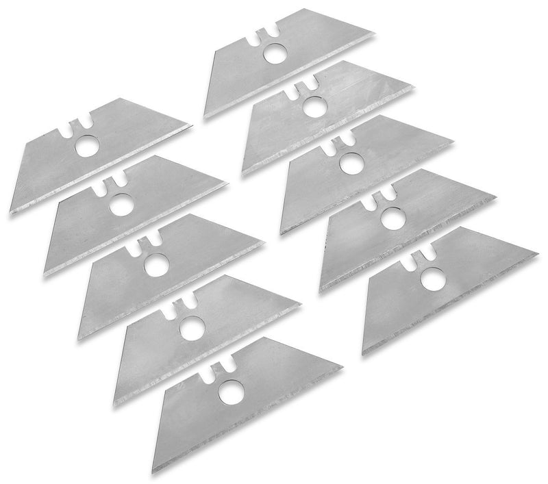 Katzco 10 Pack Utility Knife Blades - 2 3/8 X 3/4 X 2 3/8 Inch Edge - for All Standard