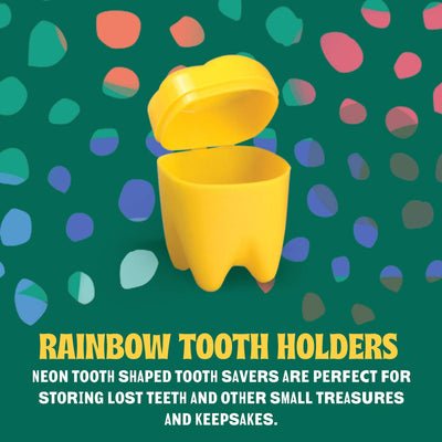 Kicko Neon Tooth Savers for Dentists Giveaways, Prizes, and Favors - 1.25 Inches, 144