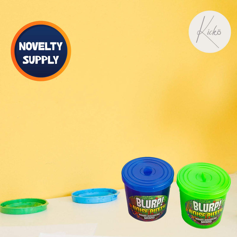 Kicko Noise Putty Slimes - 12 Gas Sound Slimes - Small Containers 1.5 Inches Assorted