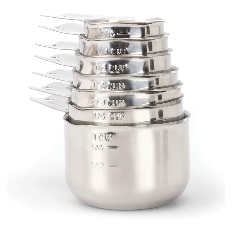 2lbDepot Copper Plated Measuring Cups, Premium 18/8 Stainless Steel Metal, Stackable