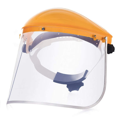 Katzco Clear Full Face Shield Visor Mask - Pack of 2 - Face and Head Coverage - Ideal