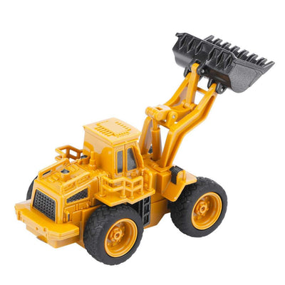 Top Race 4 Channel Mini Remote Control Front Loader Bulldozer 1:64 Scale, Mini