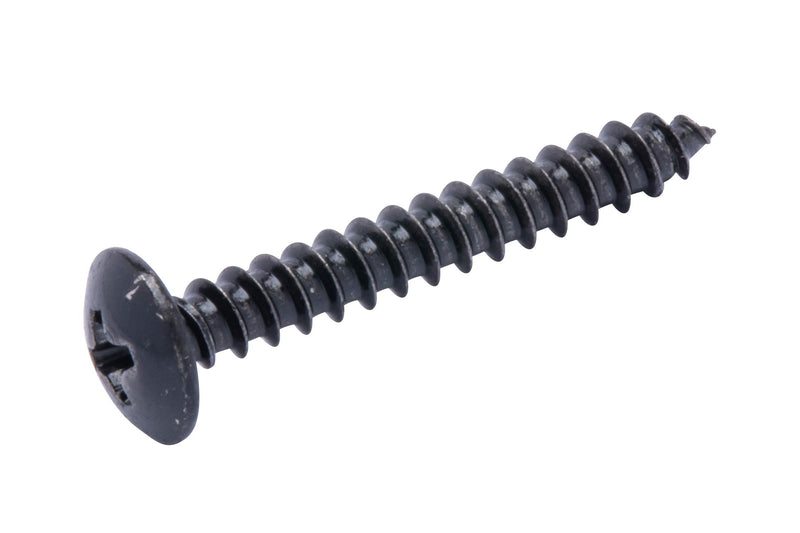 8 X 1-1/4" Stainless Truss Head Phillips Wood Screw, (25pc), Black Xylan Coated 18-8