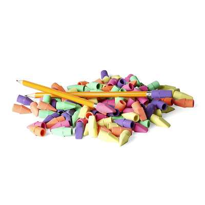 Neon Pencil Eraser Tops Bulk Pack 30 High Quality Pencil Caps Non Toxic And Eco