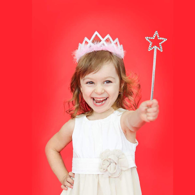 Kicko Mini Fairy Princess Star Wand - 12 Pack - Magic Wizard Staff - for Party Favors