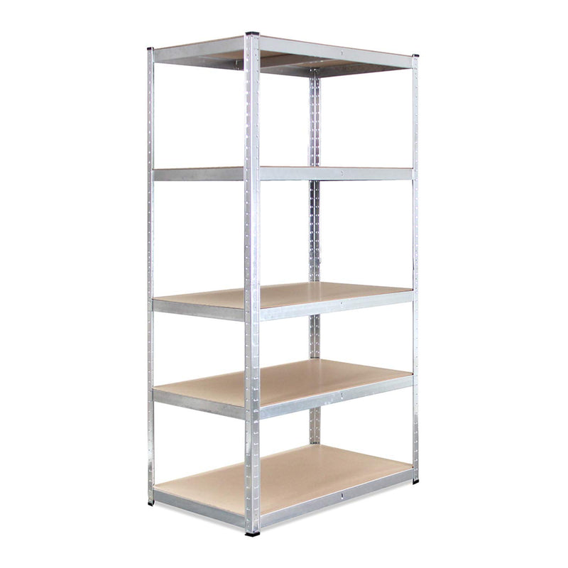 180cm X 90cm X 60cm, Galvanised 5 Tier (175kg Per Shelf), 875kg Capacity Extra