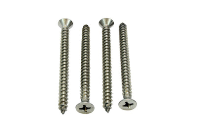 #14 X 3'' Stainless Flat Head Phillips Wood Screw, (25 pc), 18-8 (304) Stainless Steel Screws by Bolt Dropper