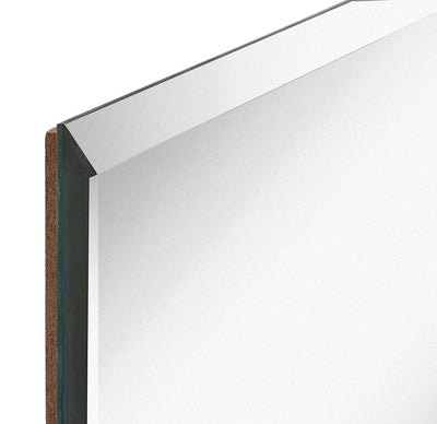 Large Simple Rectangular Streamlined 1 Inch Beveled Wall Mirror | Premium Rectangle Glass