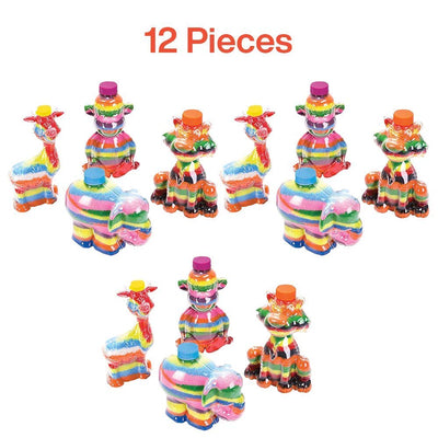 Kicko Animal Sand Art Bottle - 12 Pieces Zoo Creature Shape Glass Canvas - Crafty Project