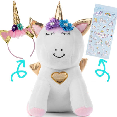 Unicorn Stuffed Animals for Girls - Unicorn Plush Gift - Ready to Gift Animal Plushie Toy