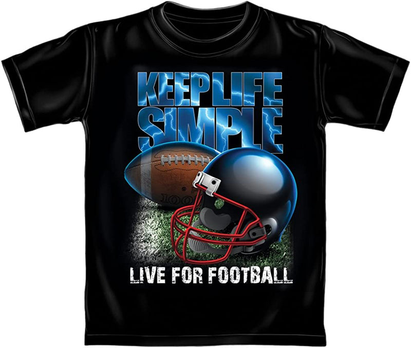 Keep Life Simple Football Adult Tee Shirt Adult Large