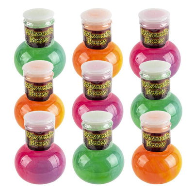 Kicko Wizards Brew Slime - Pack of 12 Brews of Slimes in a Wizard Potion Bottle - Good