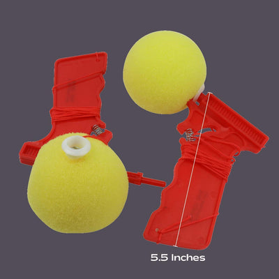 Kicko Sponge Ball Shooter - 5.5 Inches - Pack of 3 - Colors May Vary Shoots Over 3 Feet