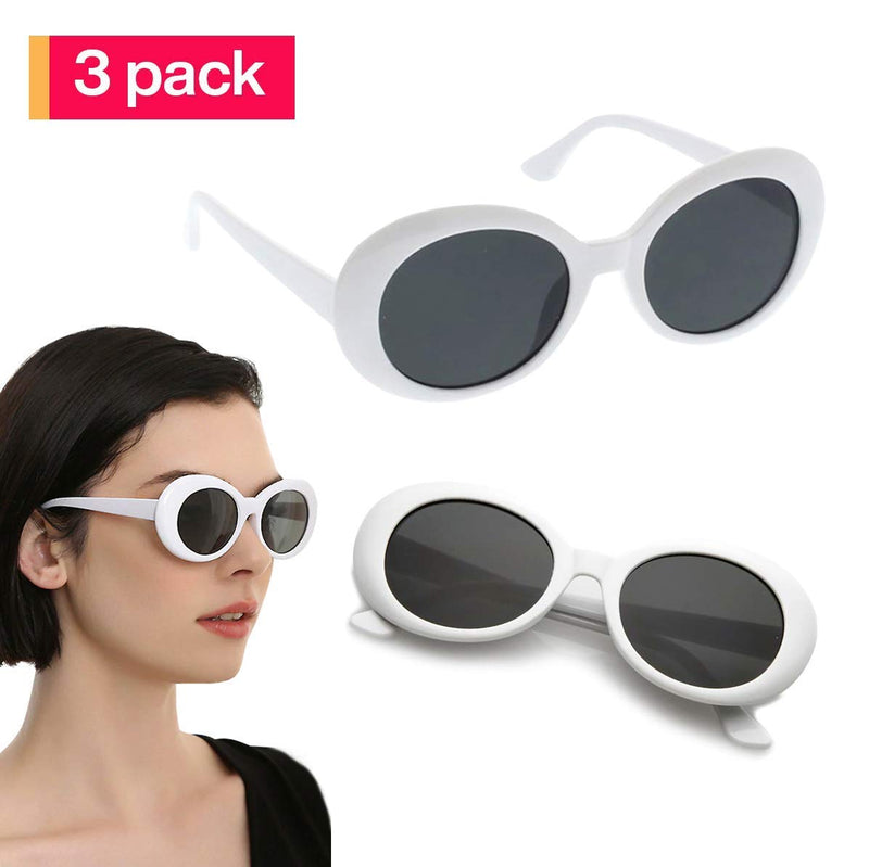 Kicko White Clout Glasses for High Fashion Accessory and Daily Wear - 3