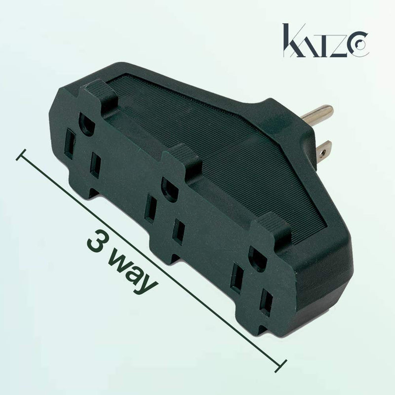 Katzco 3 Outlet Straight Shaped with Plug Locations on the left, Right, and Middle