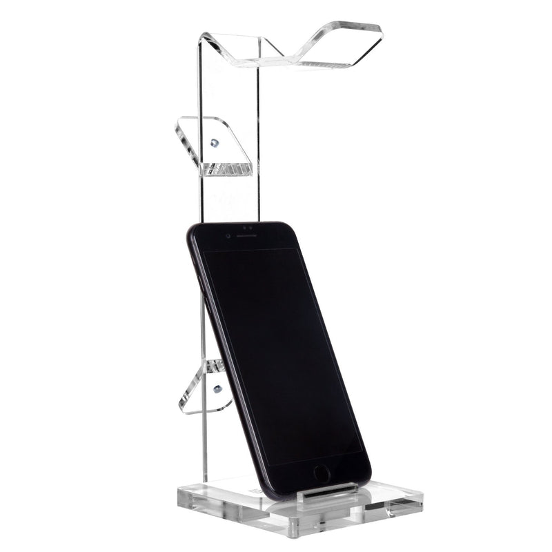 Geekdigg Acrylic Headset Headphone Stand Gaming Headphone Holder With Cable