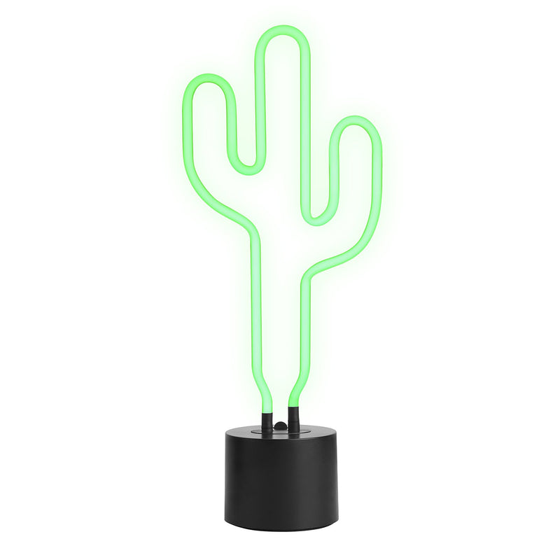 Amped & Co YASS QUEEN Neon Light Novelty Desk Lamp, Large 11.3x9.75, Yellow/White