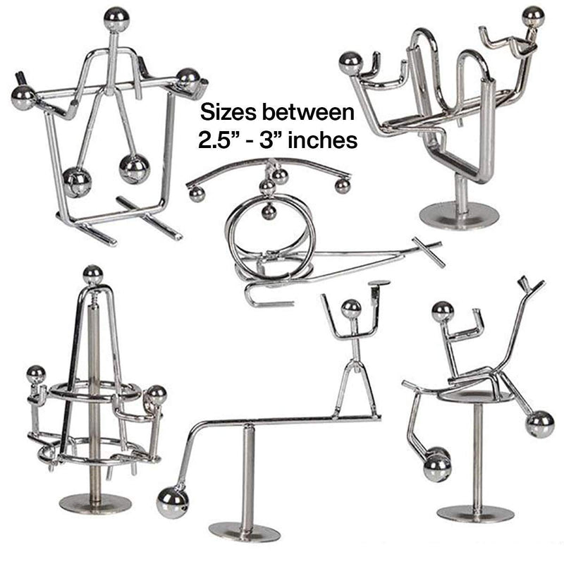 Kicko 2.5-3 Inch Balance Toys - Weighing Toys, Pack of 6 Adjusting Knick Knacks