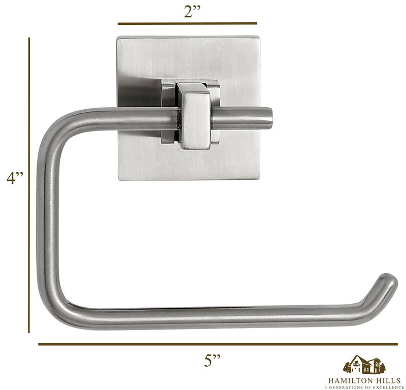 Modern Flat Brushed Nickel Toilet Paper Holder | Clean Lines & Premium Quality Stainless