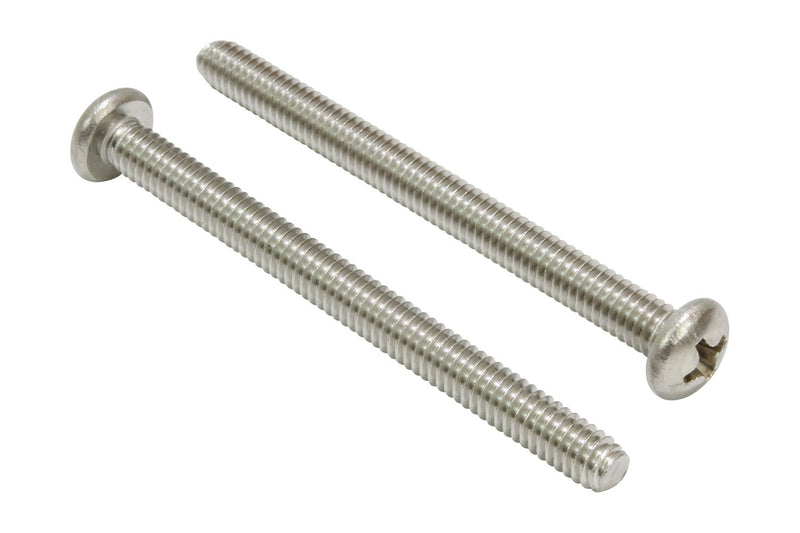 8-32 X 3" Stainless Pan Head Phillips Machine Screw (25 pc) 18-8 (304) Stainless Steel