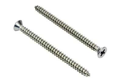 #14 X 3'' Stainless Flat Head Phillips Wood Screw, (25 pc), 18-8 (304) Stainless Steel Screws by Bolt Dropper