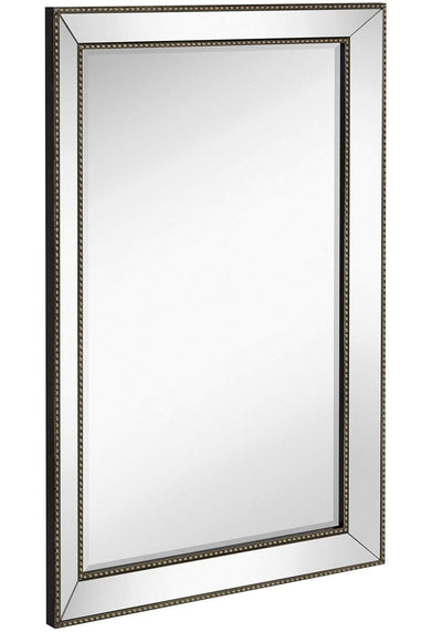 Hamilton Hills Rectangular Beveled Mirror - Large Framed Wall Mirror with Angled Frame