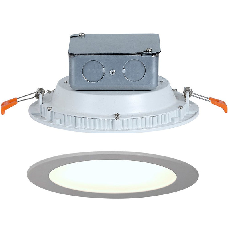 Hamilton Hills Round Flush Mount Recessed LED Light | Thin Ceiling Cans Lighting Fixture