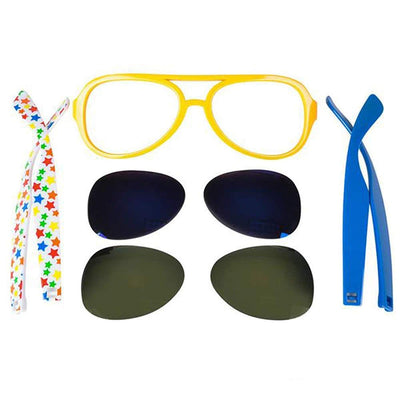 Kicko Create Your Own Sunglasses Kit - 6 Pack - Do-it-Yourself Sun Glass Fashion Set