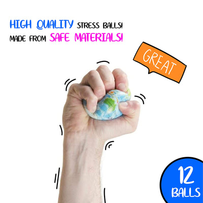 Globe Squeeze Stress Balls Earth Ball Stress Relief Toys Therapeutic Educational Balls