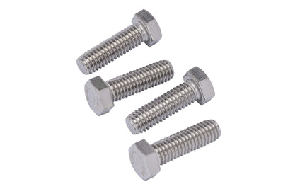 3/8"-16 X 1-1/4" (25pc) Stainless Hex Head Bolt, Fully Threaded, 18-8 Stainless