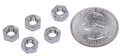 M5-.80 Metric Stainless Hex Nut, (100 Pack), 304 (18-8) Stainless Steel Nuts, DIN 934,