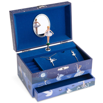 Jewelkeeper Ballerina Music Box & Little Girls Jewelry Set - 3 Ballerina Gifts