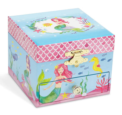 Jewelkeeper Musical Jewelry Box with Spinning Unicorn, Glitter Rainbow and Stars Design