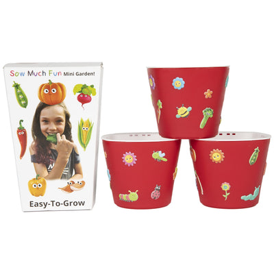 Window Garden Sow Much Fun Seed Starting, Vegetable Planting and Growing Kit for Kids, 3