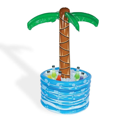 Kicko Inflatable Palm Tree Water Cooler - 1 Piece - 48 Inch Large Buffet Party Accessory