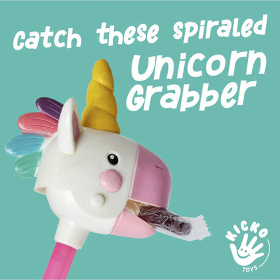 Assorted Unicorn Grabber Stick - 1 Dozen - Novelty, Kids Toy, Arm or Hand Extender, Claw