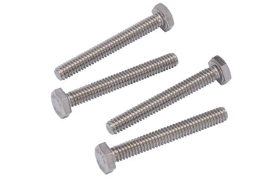 1/4"-20 X 2" (25pc) Stainless Hex Head Bolt, Fully Threaded, 18-8 Stainless