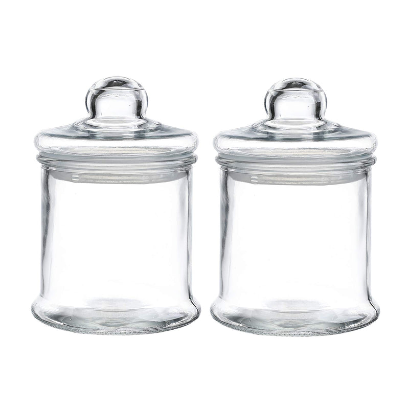 33OZ Glass Apothecary Jar 5 X 7.1 Inch Glass Canister Set with Ball Lid, 2-Piece