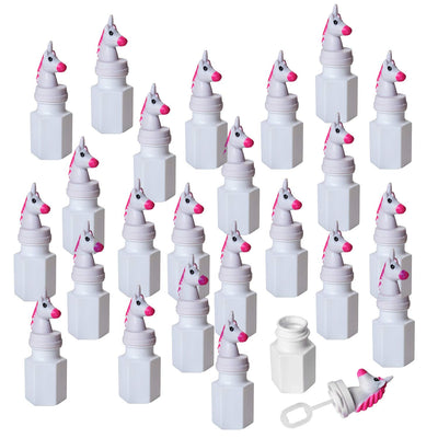 Kicko 3 Inch Unicorn Bubble Bottle - 24 Pieces of Mythical Blob Holders - for Novelty