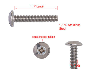 832 X 134 Stainless Phillips Ss Head Machine Screw 25pc Coarse Thread 188