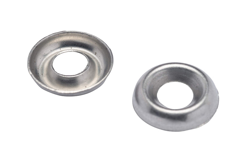 8 Stainless Cup Countersunk Finish Washer, (100 Pack) - Choose Size, by Bolt Dropper, 18